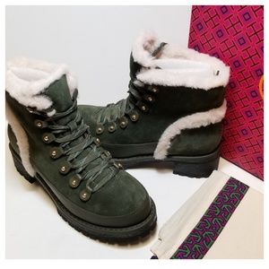 tory burch cooper shearling boot